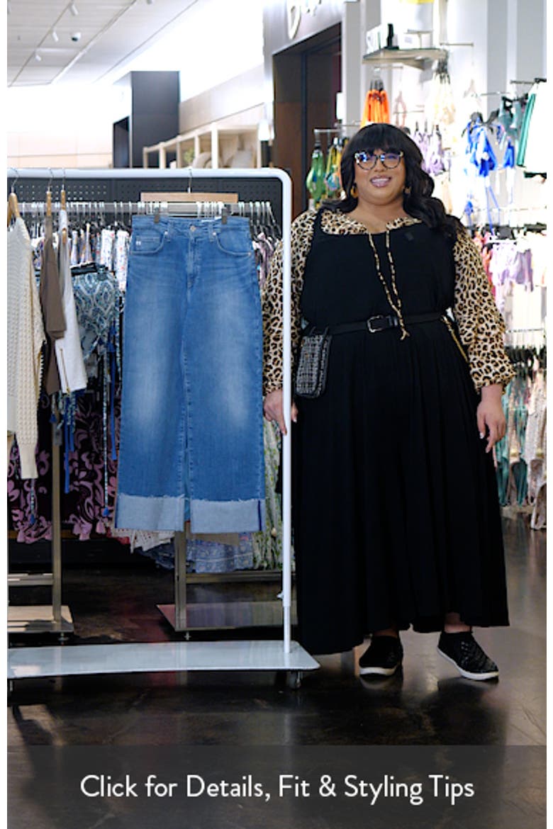 Kora Cuffed Raw Hem High Waist Ankle Wide Leg Jeans video
