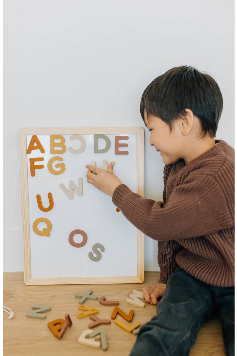 Alphabet Magnetic Letters and Whiteboard Set, Alternate, color, Neutral