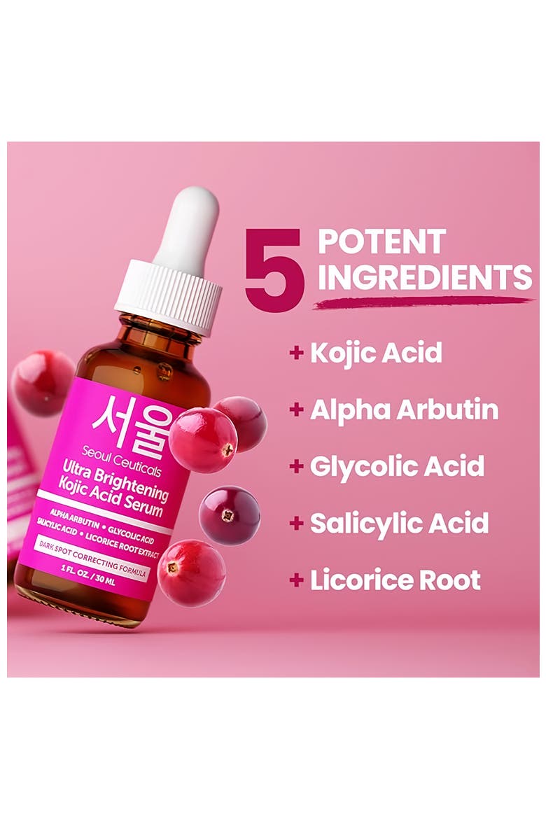 Korean Skincare Ultra Brightening Kojic Acid Serum, Alternate, color, Clear