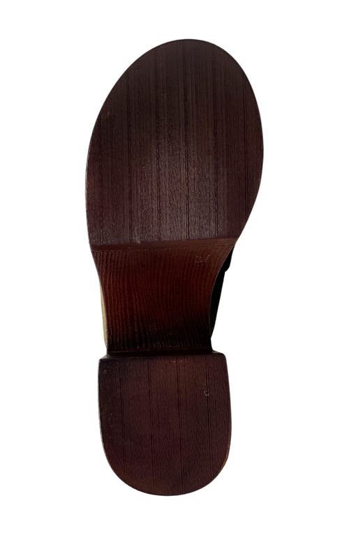 Shushop Lily Platform Mule In Burgundy