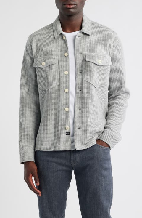 Wells Waffle Knit Shirt Jacket
