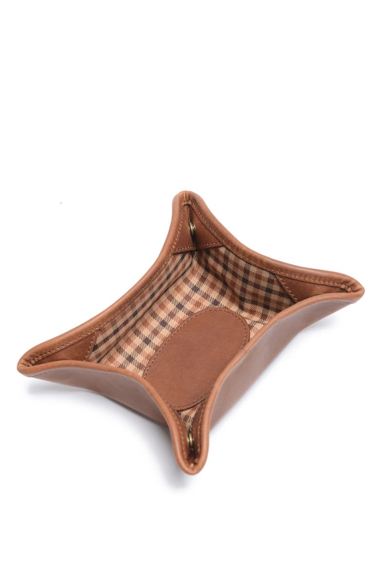Dunbar Leather Change Tray, Alternate, color, Espresso