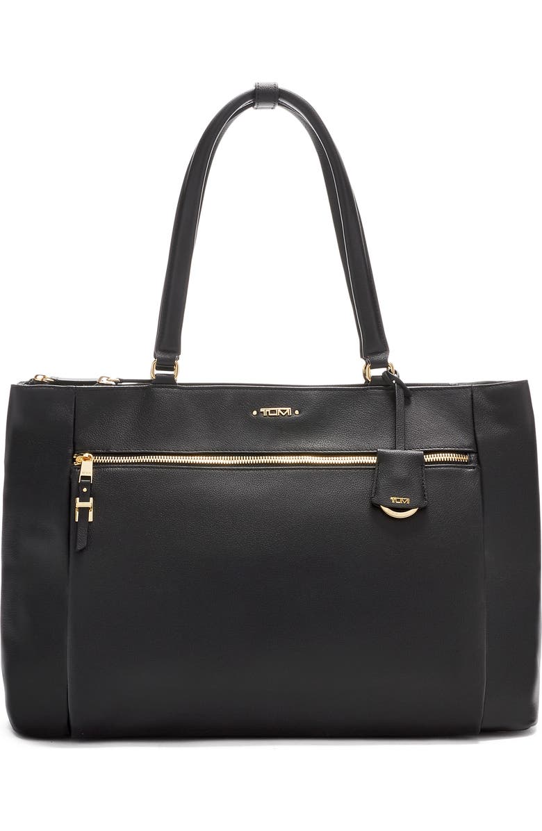 TUMI Voyageur Sheryl Leather Business Tote, Main, color,