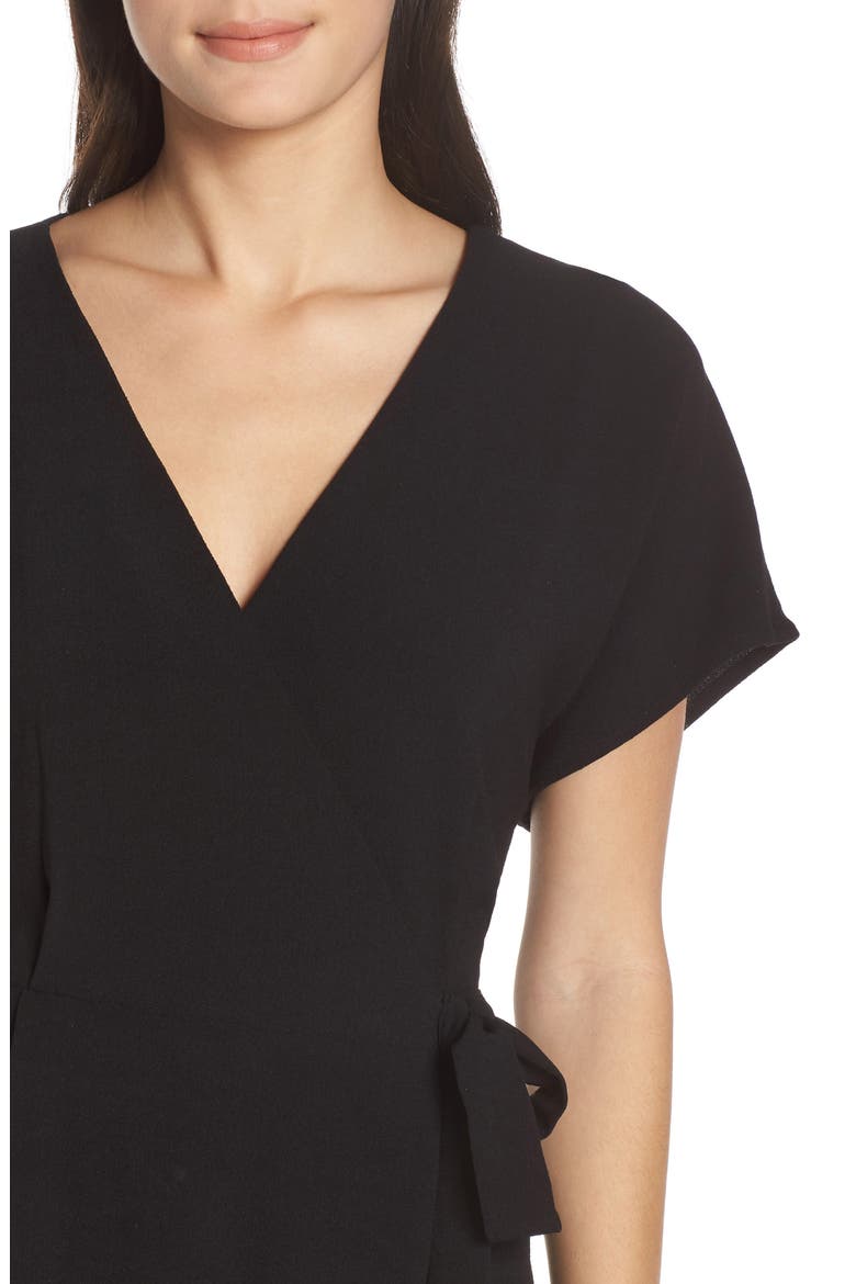 Wrap Dress, Alternate, color, BLACK