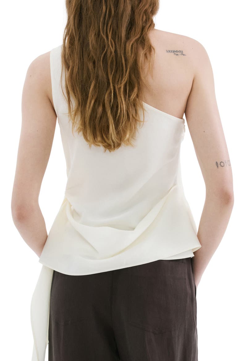 Asymmetric Lyocell Top, Alternate, color, OFF WHITE