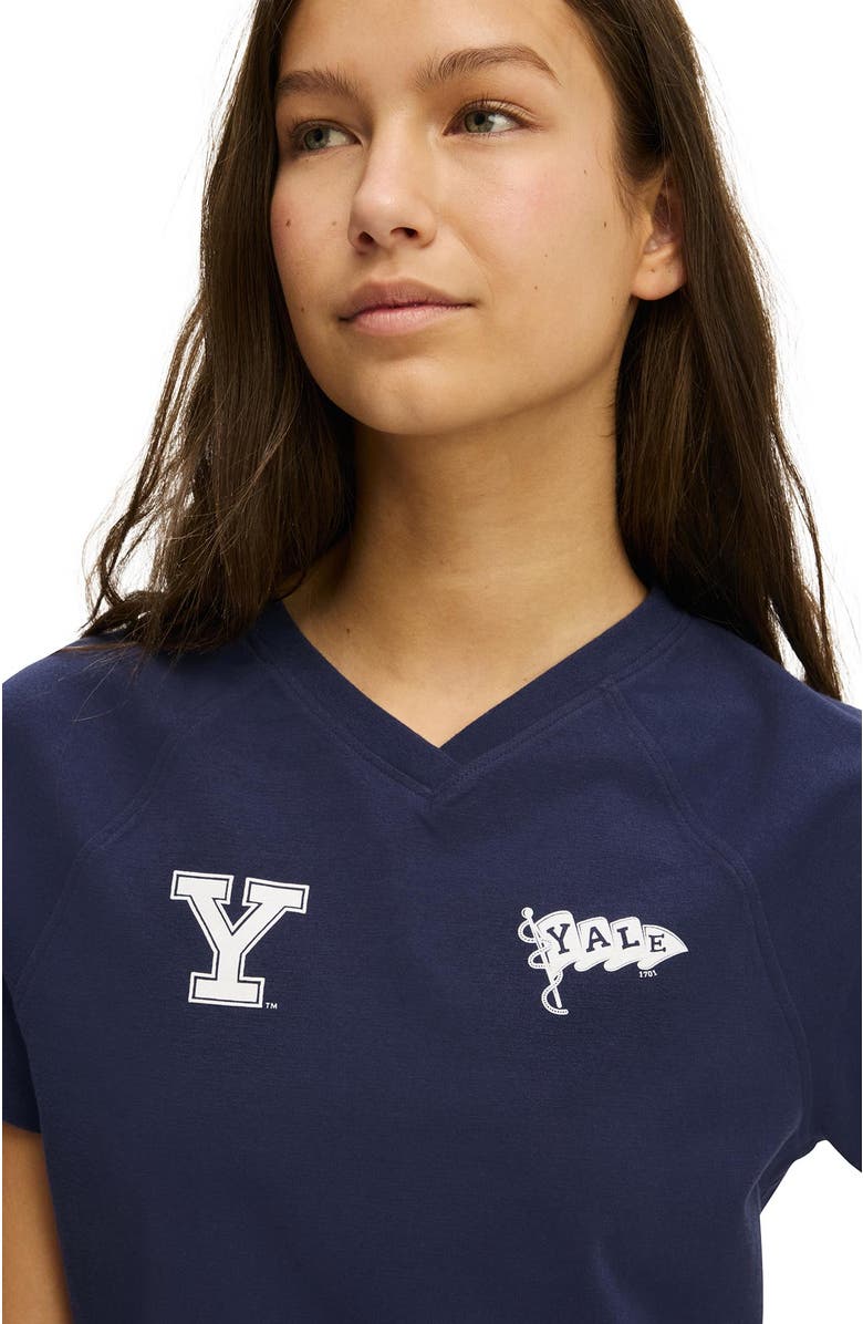 COTTON ON BODY Women's Dreamy Soft V Neck Baby Tee, Alternate, color, Navy Vision Yale