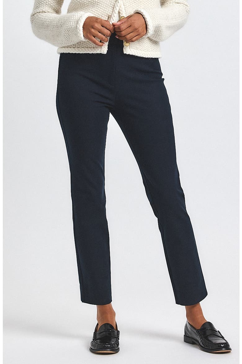 Crosby Slim Fit Crop Pants, Main, color, BLACK