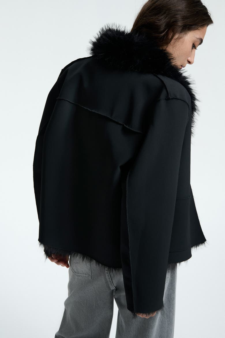 Double-faced Jacket, Alternate, color, Black