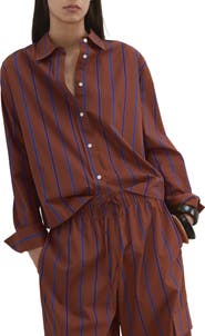 MANGO Stripe Cotton Shirt
