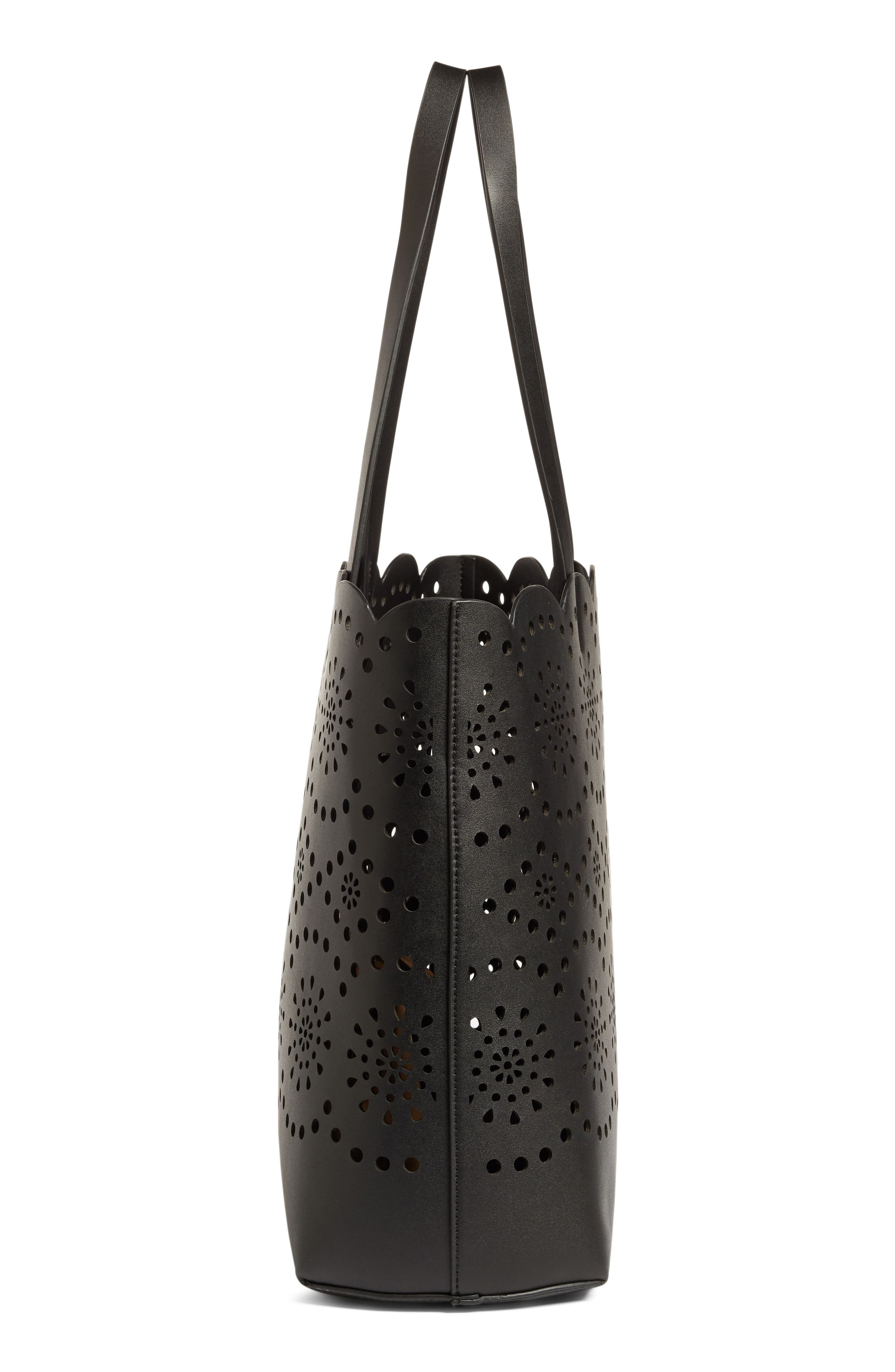 Chelsea28 Lily Scallop Faux Leather Tote, Alternate, color, 