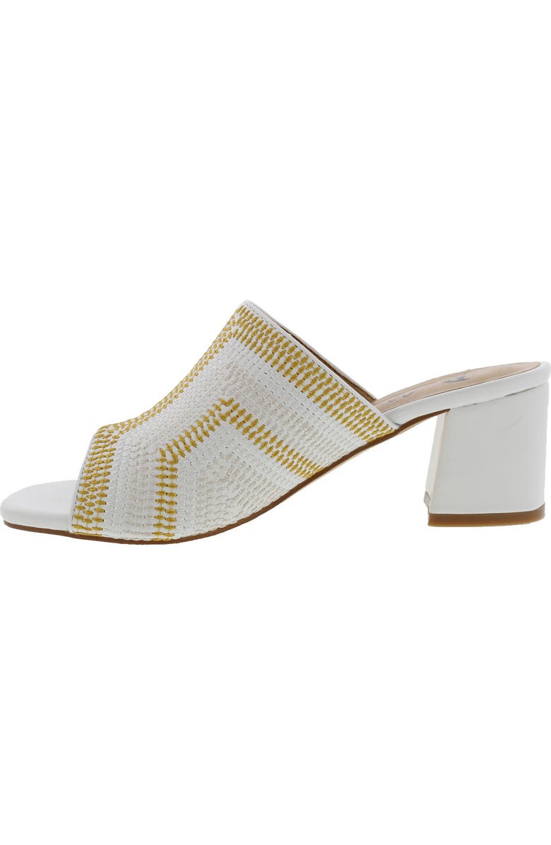 BELLINI Faint Block Heel Sandal, Alternate, color, White/ Yellow