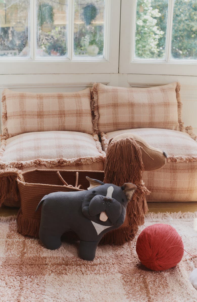 Lorena Canals Jimmy French Bulldog Cushion, Alternate, color, Grey