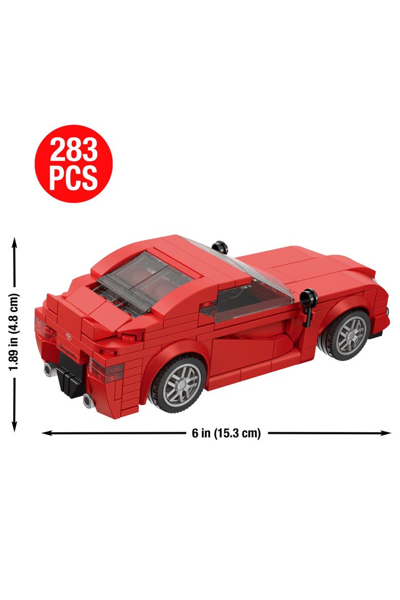 Toyota Supra Now & Then Building Set, Alternate, color, Brown