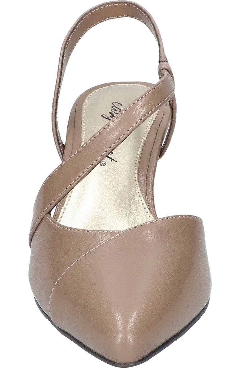EASY STREET Emerald Slingback Pointed Toe Pump, Alternate, color, Taupe