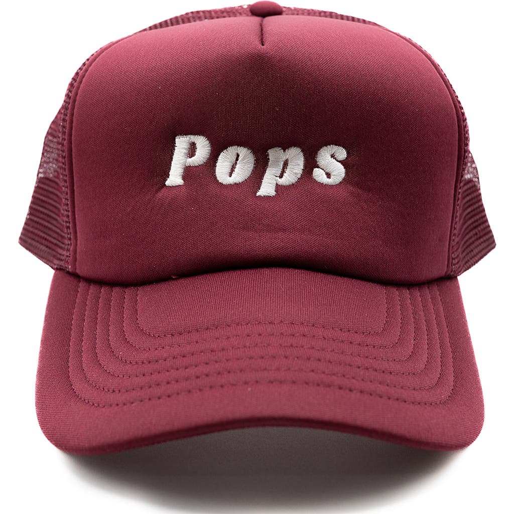 Rey To Z Pops Foam Trucker Hat In Burgundy