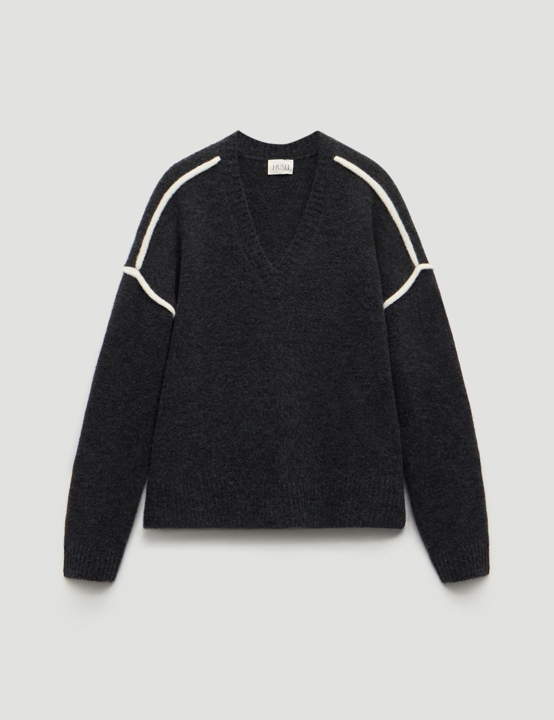 Billie Wool Blend V Neck Sweater - image 2