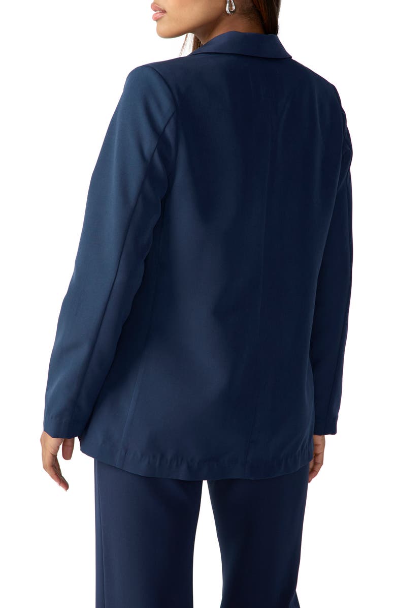 Sanctuary Bryce Woven Blazer, Alternate, color, Navy Refle