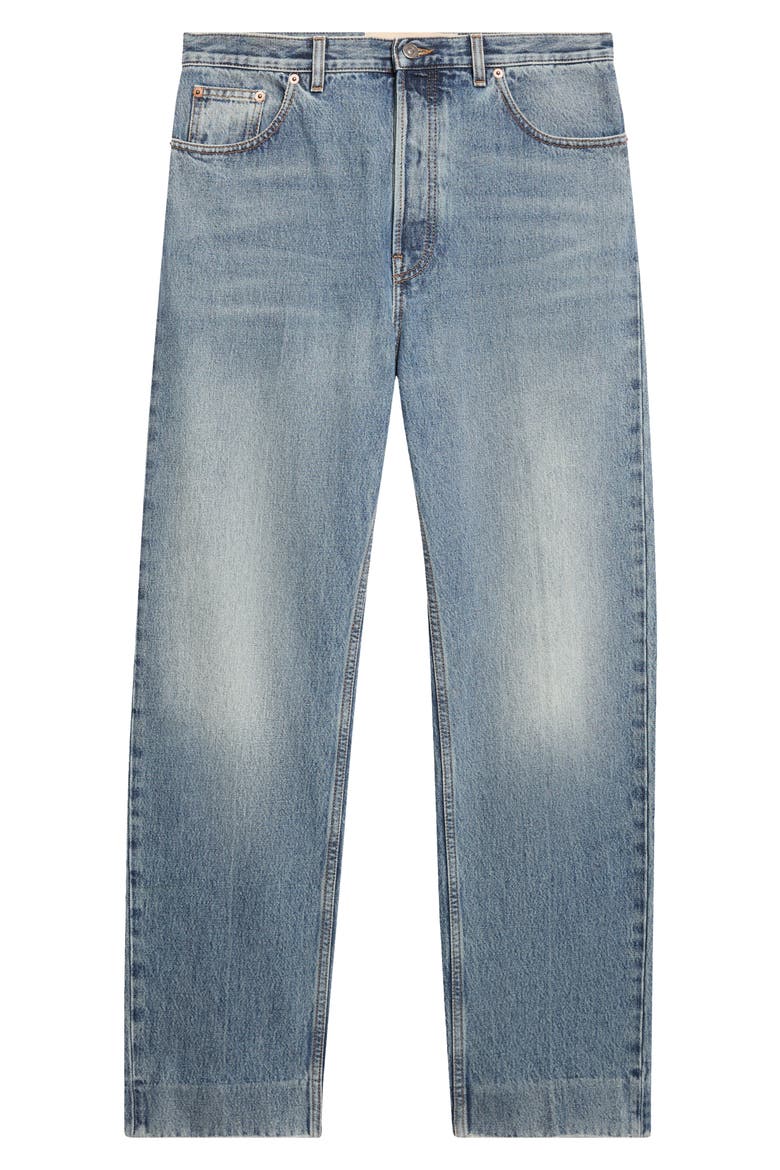 Straight Leg Jeans, Main, color, DENIM