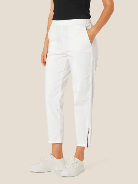 MaPadme Elastic Waist Cropped Pants