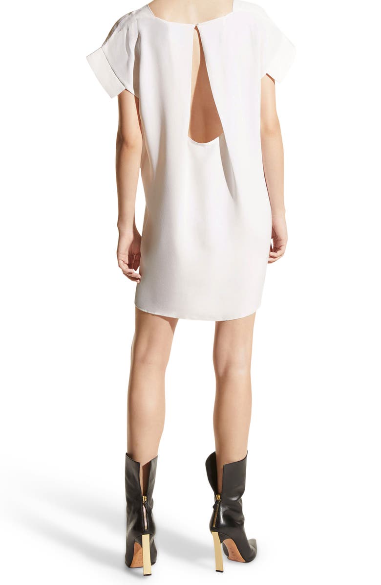 Careste Guilia Cutout Silk Georgette Shift Dress, Alternate, color,