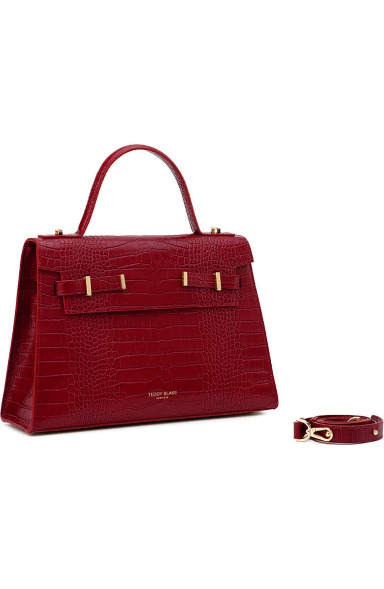 Teddy Blake Ava Croco 14", Alternate, color, Dark Red