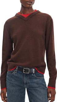 rag & bone Nyla Cashmere Vee Crew Sweater