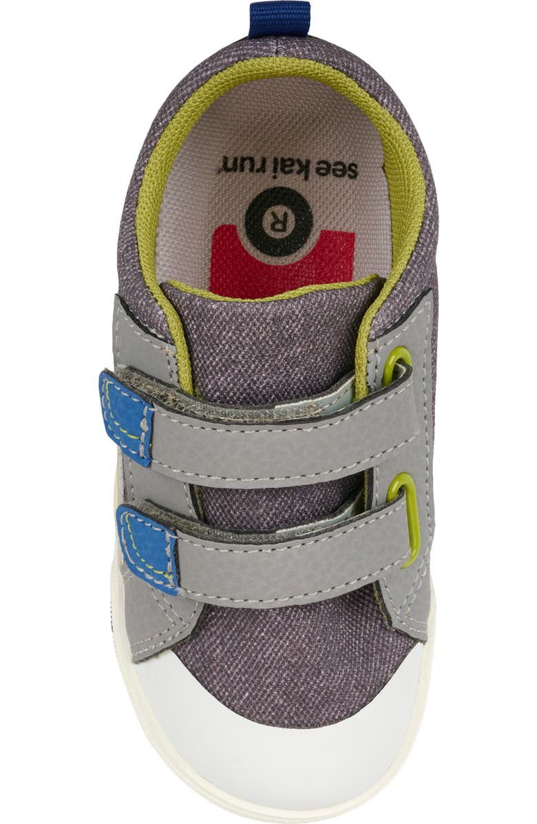 See Kai Run Kids' Riley Sneaker, Alternate, color, Gray Denim/ Lime