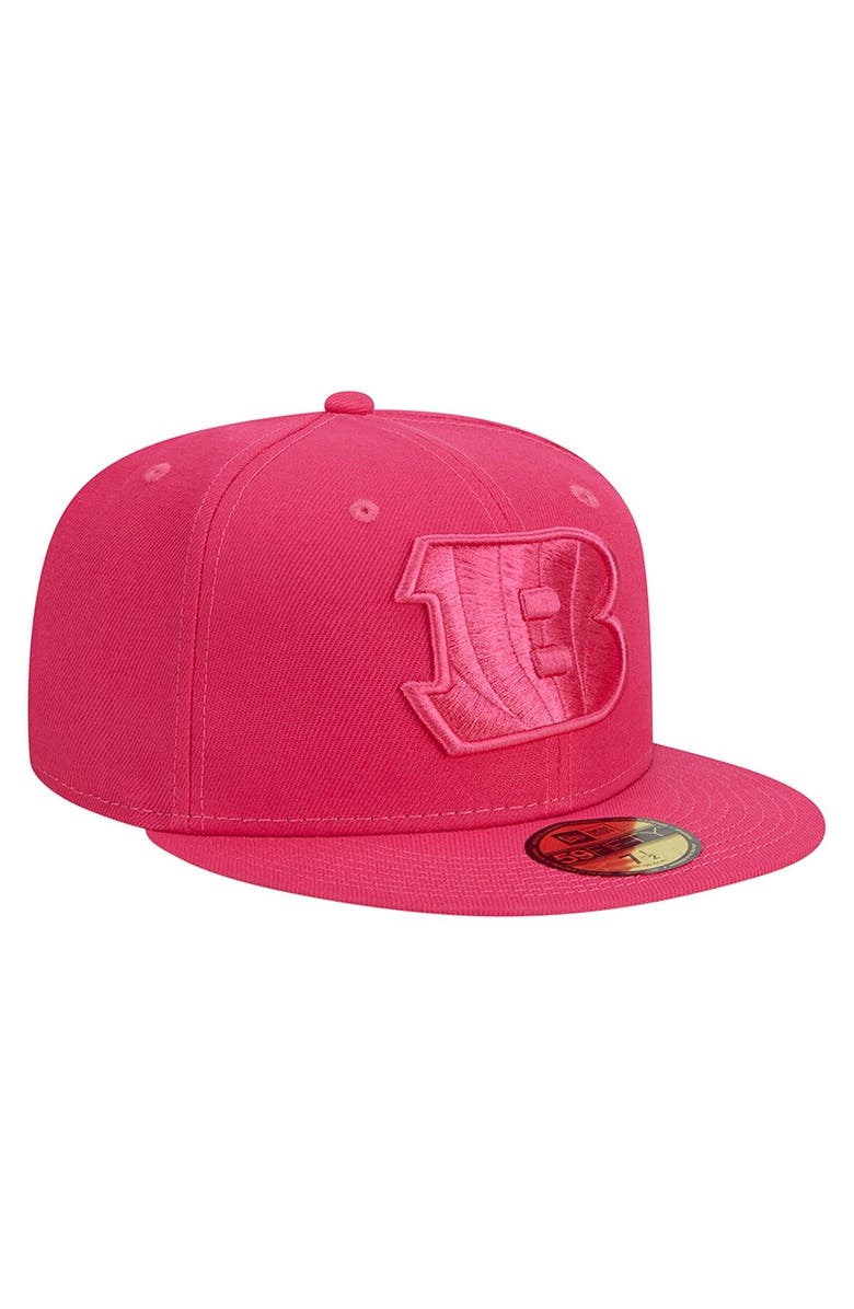 New Era Men's New Era Pink Cincinnati Bengals Color Pack 59FIFTY Fitted Hat, Alternate, color, 