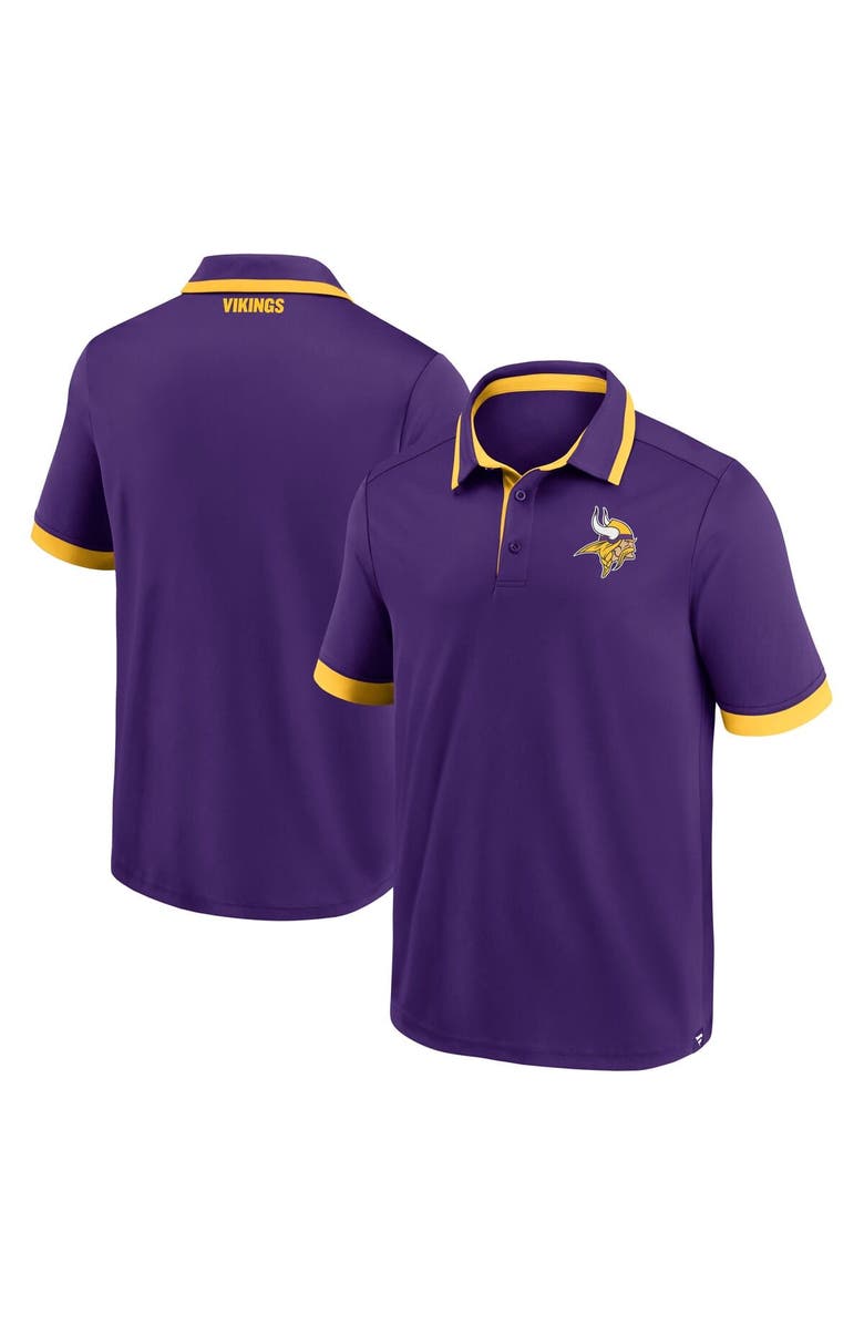 FANATICS Men's Fanatics  Purple Minnesota Vikings Colorblocked Polo, Main, color, 