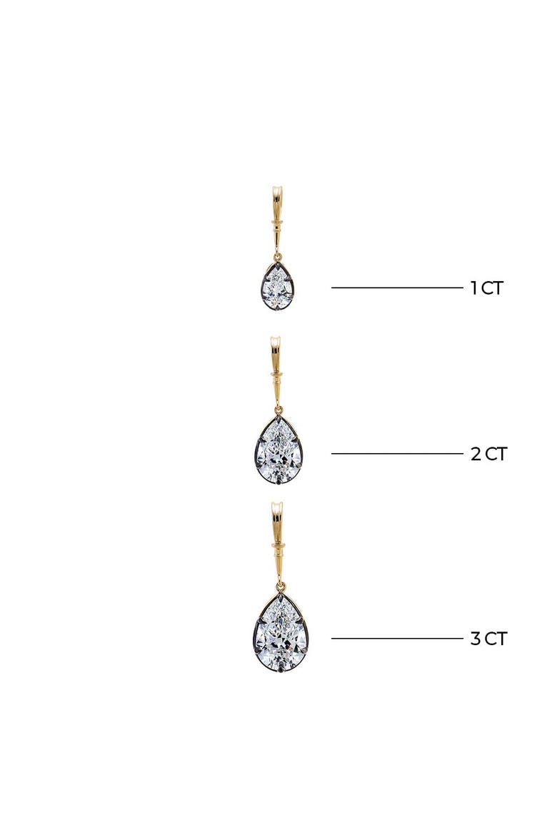 Lab Grown Diamond Pear Encased Statement Charm 14K, Alternate, color, 14K Gold - 1 Carat