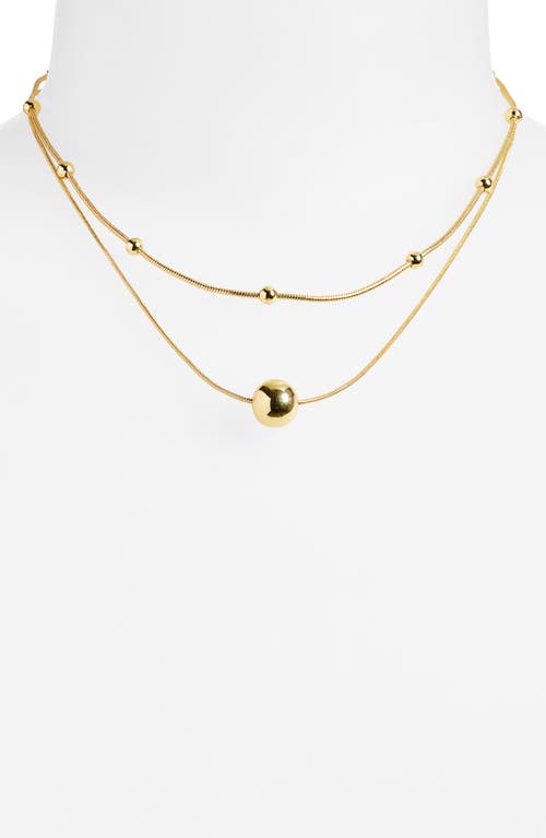Nordstrom Rack Demi-fine 2-pack Chain Necklaces In Gold