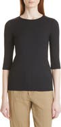 Vince Elbow Sleeve Rib Top