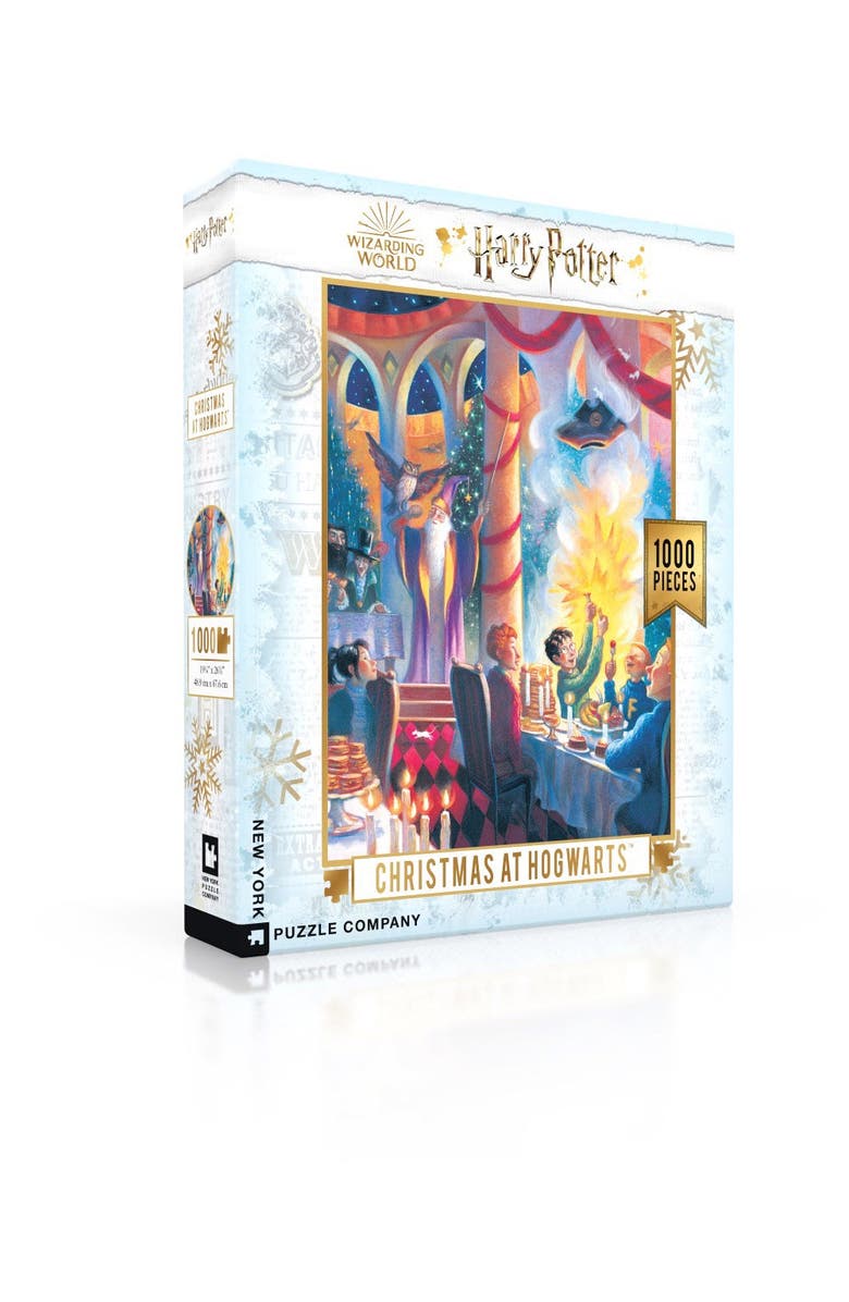 NEW YORK PUZZLE COMPANY Christmas at Hogwarts 1000 Piece Puzzle, Alternate, color, NO COLOR