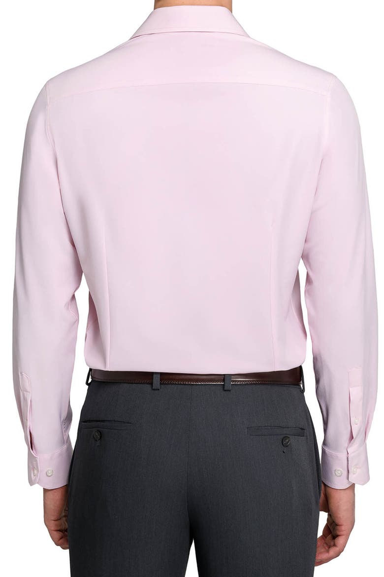 Slim Fit Solid Pink Performance Dress Shirt, Alternate, color, PINK