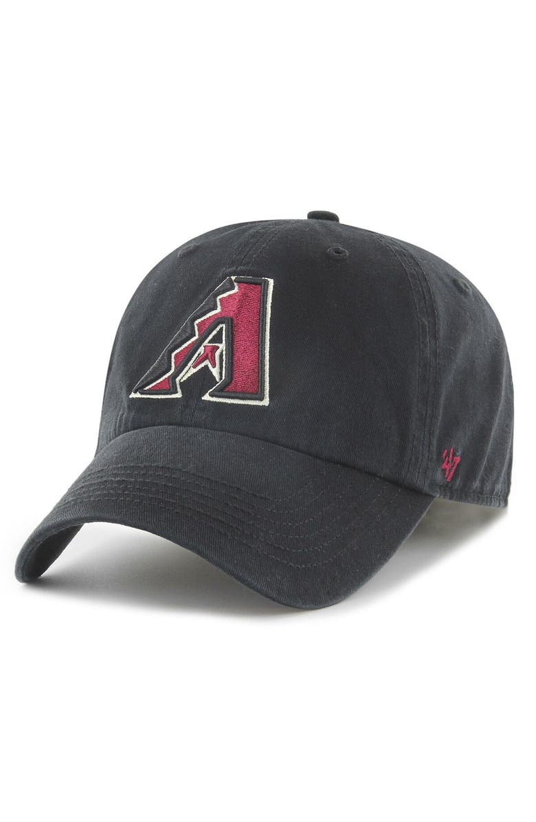 '47 Men's '47 Black Arizona Diamondbacks Franchise Logo Fitted Hat, Main, color,