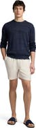 Onia Silk Linen Long Sleeve Crewneck Sweater