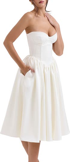 Coco Strapless Midi Dress