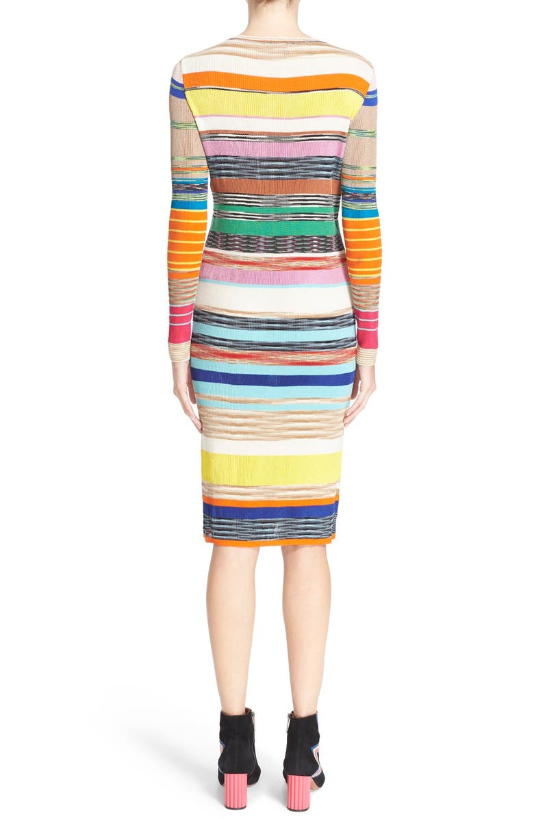 Missoni Stripe Rib Knit Sheath Dress, Alternate, color, 