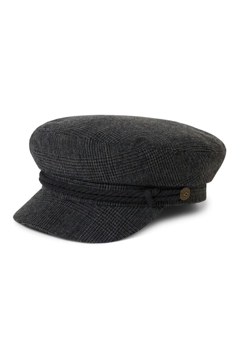 Fiddler Fisherman Cap, Main, color, GREY SHADOW PLAID