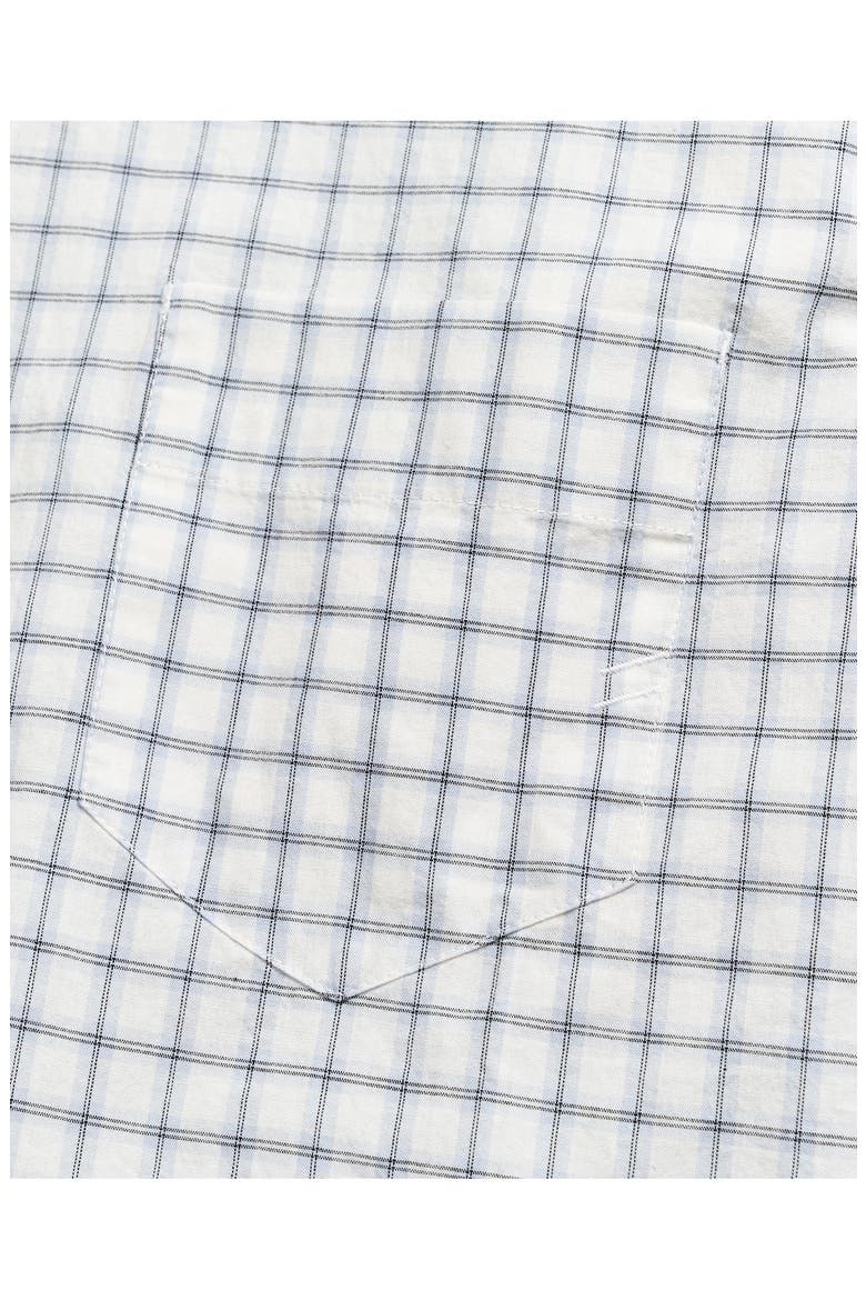 Cypress Grid Plaid Button-Up Oxford Shirt, Alternate, color, PEBBLE