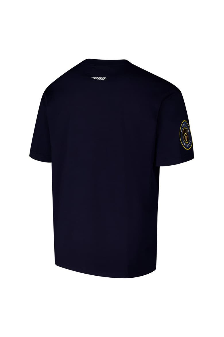 Men's Pro Standard Navy Milwaukee Brewers Turn It Up Dropped Shoulder T-Shirt, Alternate, color, Navy