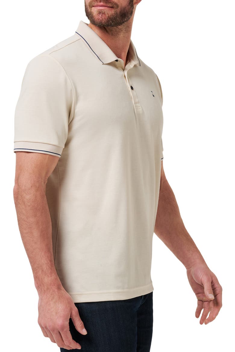 Happier Hour Tipped Cotton Polo, Alternate, color, BIRCH