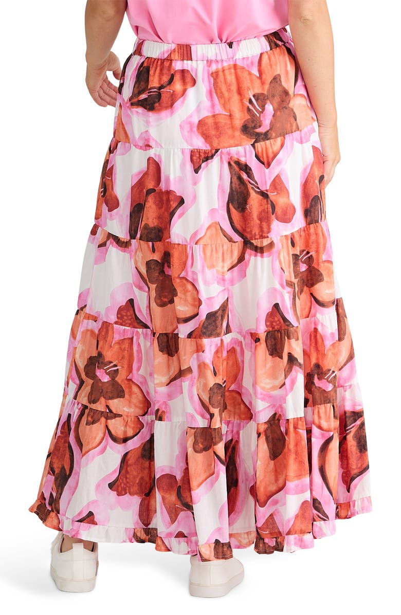 Brave+True Wonderland Floral Maxi Skirt, Alternate, color, Azalea