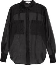 FRAME The Silk Organza Button-Up Shirt