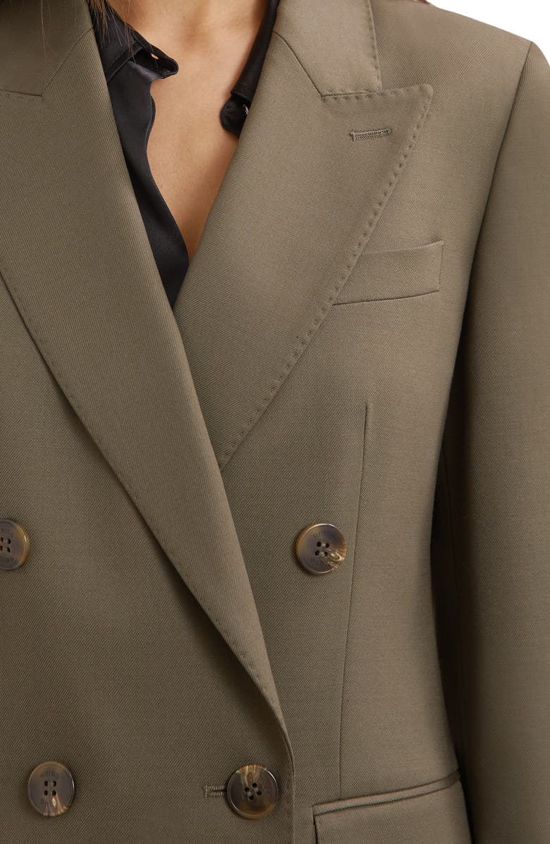 Reiss Solene Double Breasted Wool Blend Blazer, Alternate, color, Green