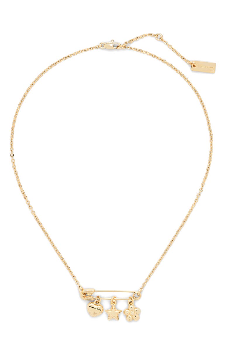 Marc Jacobs Balloon Charm Pendant Necklace, Alternate, color, Gold