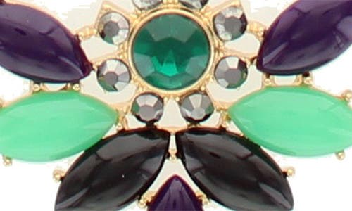 Olivia Welles Shaina Floral Necklace In Gold