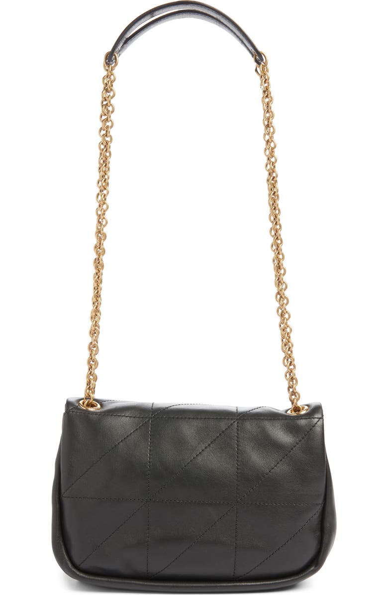 Saint Laurent Mini Jamie 4.3 Patchwork Leather Shoulder Bag, Alternate, color, Noir