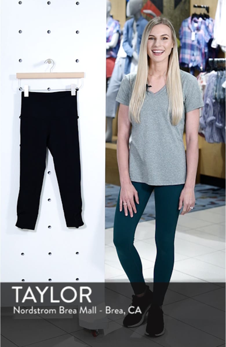 Katya High Waist Recycled Crop Leggings, sales video thumbnail