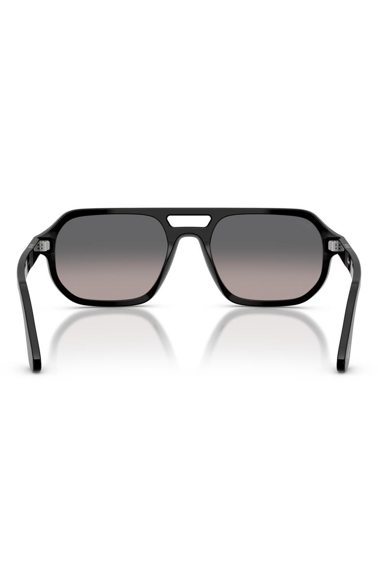Persol Guido 56mm Gradient Polarized Pillow Sunglasses, Alternate, color,